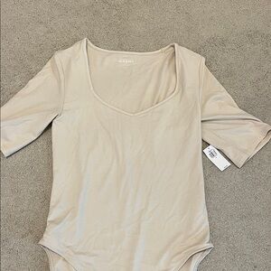 Old Navy Women's Beige Bodysuit Top